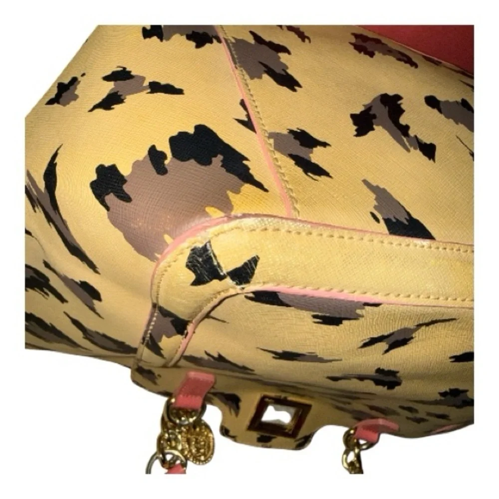 Juicy Couture Animal Print Tote with Pink and Gold Details *CALLOUTS*